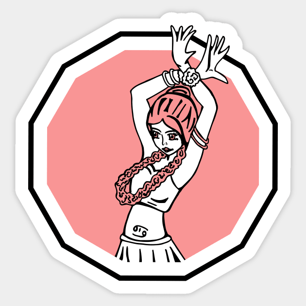 Astro Cancer woman Sticker by COLeRIC